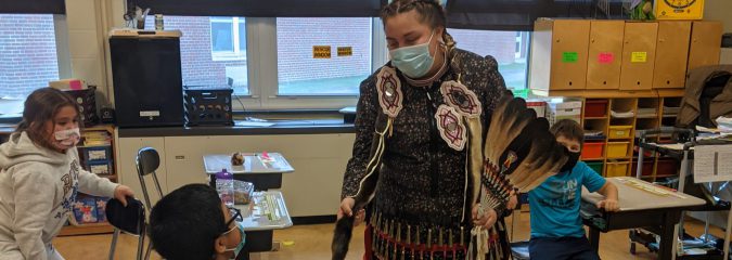 Students at St. Regis Mohawk School Celebrate Native American Day