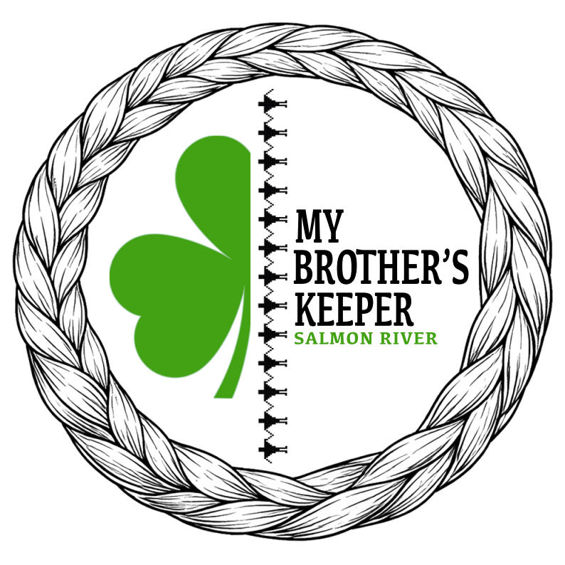 My Brothers Keeper Logo, braided circle around half of a shamrock